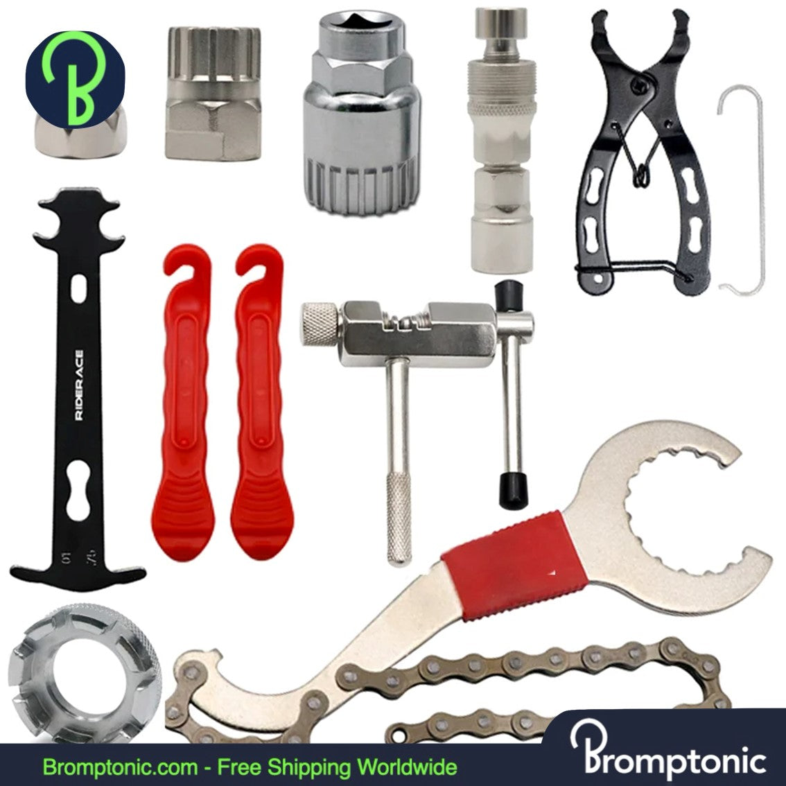 Brompton Bike Repair Tool Kit with Chain & Crank Tools