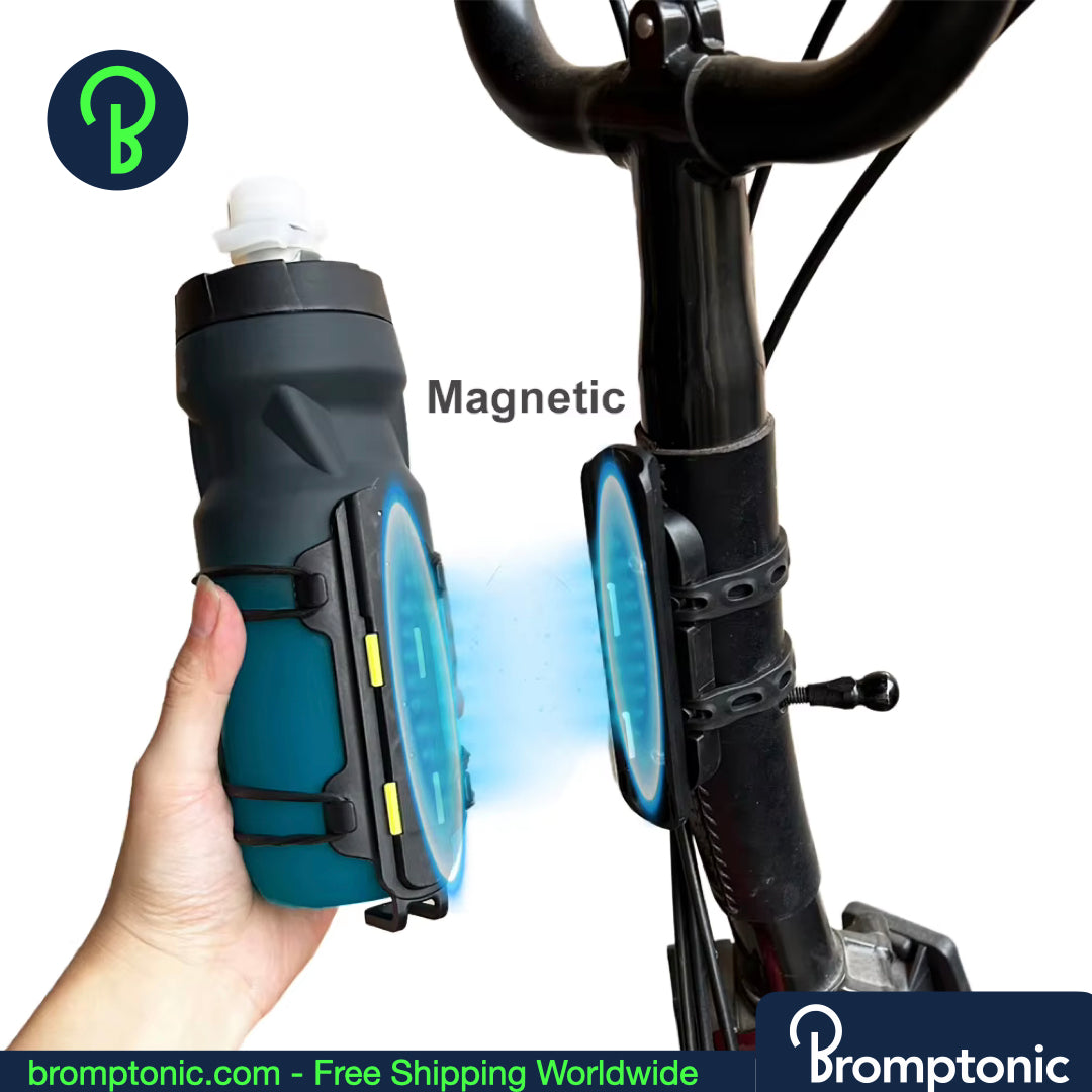 Brompton Magnetic Water Bottle Cage Holder – Quick-Release Frame Mount