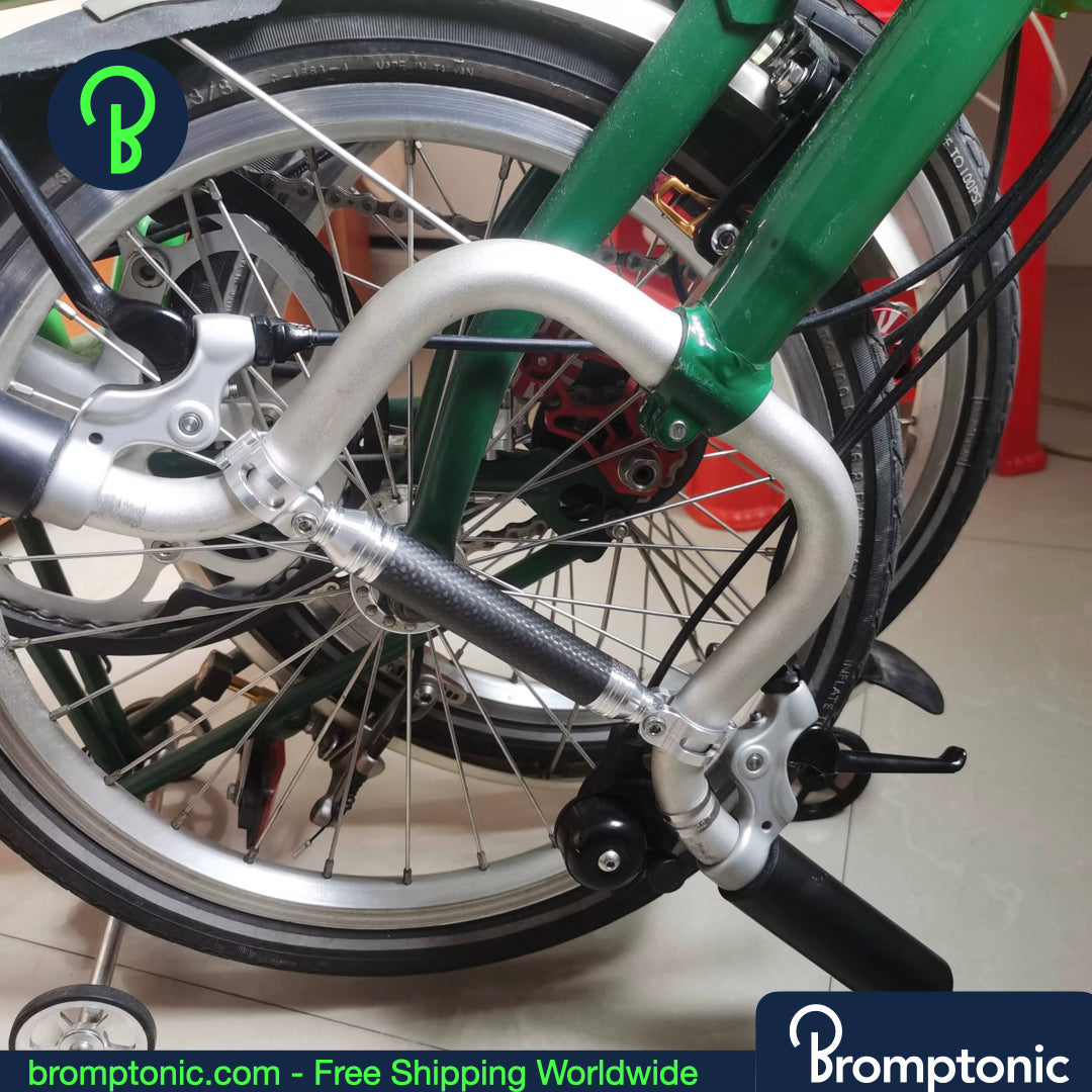 Carbon-Look Cross Bar for Brompton M Handlebar