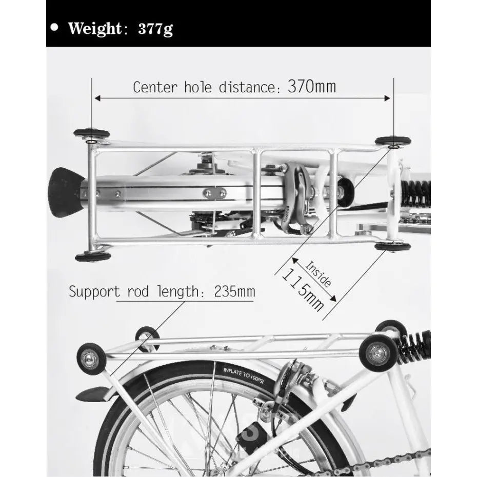 Brompton Rear Rack Set Bromptonic