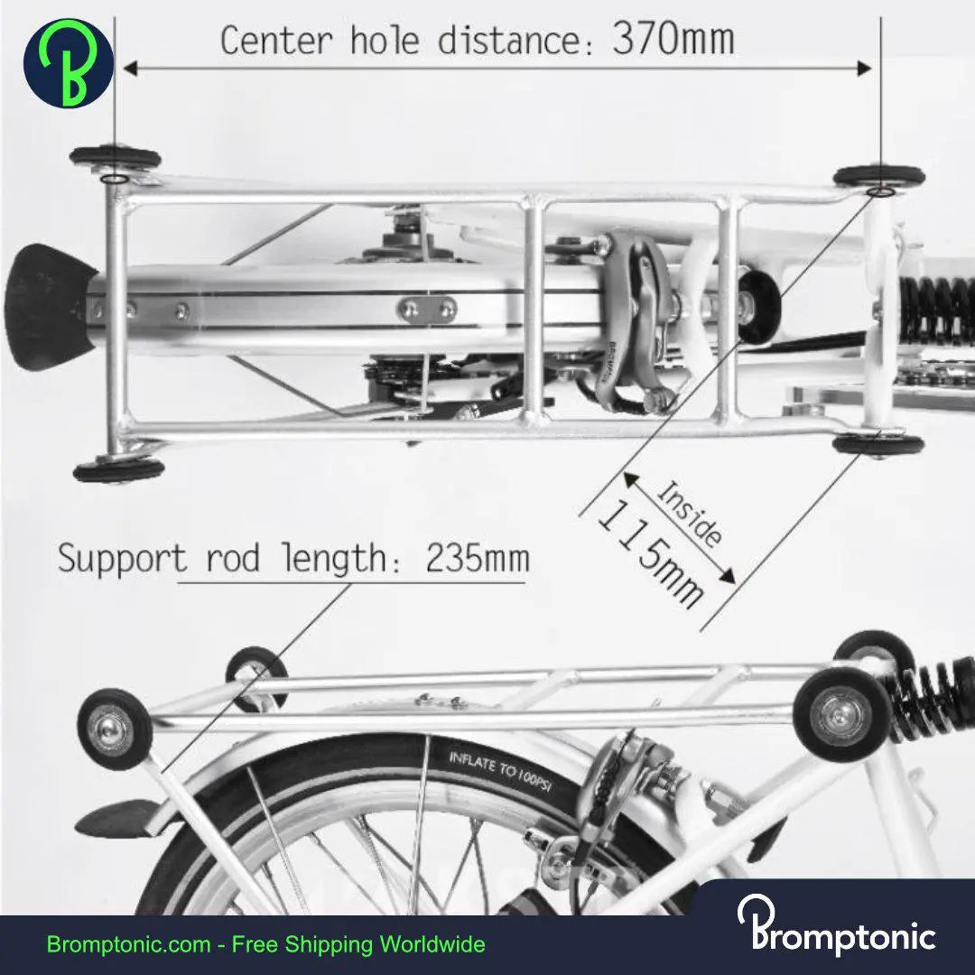 Brompton Rear Rack Set Bromptonic