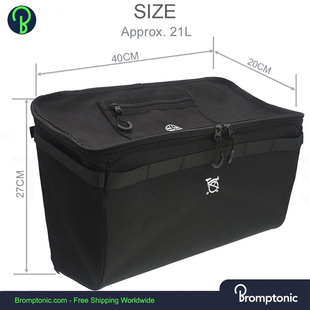 Dog & Cat Carrier for Brompton – Large Folding Front Basket